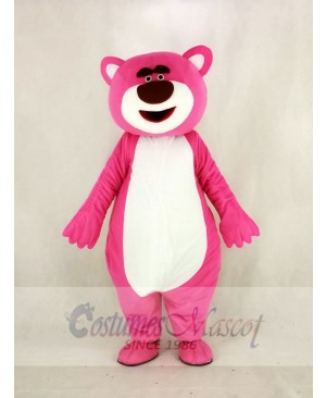 Pink Bear Mascot Costume Cartoon