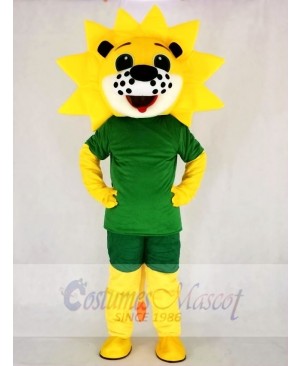Cute Sunshine Flower Lion Mascot Costume School 	