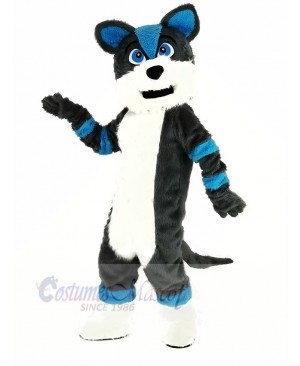 Blue and Gray Husky Dog Fursuit Mascot Costume Animal	