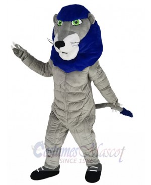 Power Lion Mascot Costume Animal with Green Eyes