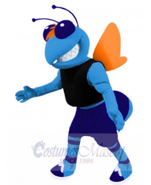 Funny Hornet Mascot Costume Animal in Black Vest