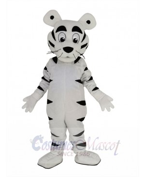 Funny White Tiger Mascot Costume Animal