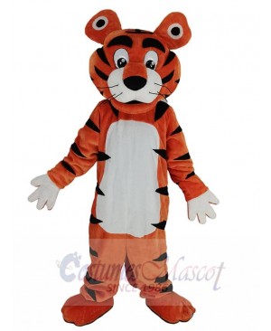 Docile Tiger Mascot Costume Animal