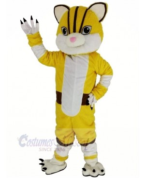 Yellow Tiger Mascot Costume