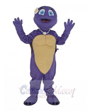 Purple Female Turtle Mascot Costume Animal