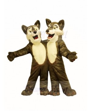 Boy & Girl Wolf Mascot Costumes 