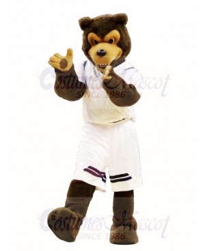 Brown Wolf Mascot Costumes 