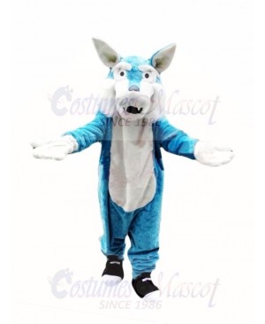 Cheap Blue Wolf Mascot Costumes 