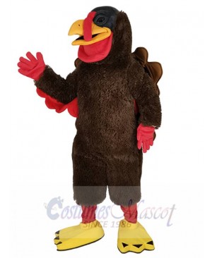 Brown Deluxe Turkey Mascot Costume Animal