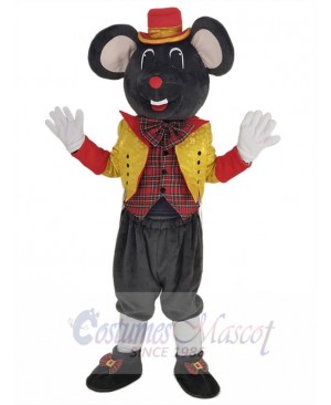 Noble Gentleman Mouse Mascot Costume Animal