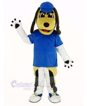 Beagle Dog with Blue Hat Mascot Costume Animal