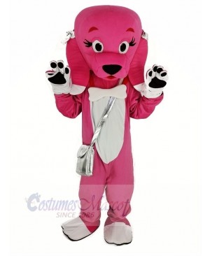 Pink Dog Mascot Costume Animal