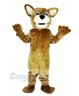 Brown Wildcat Mascot Costume Animal