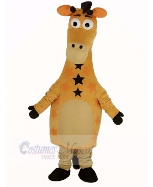 Cute Yellow Giraffe Mascot Costume