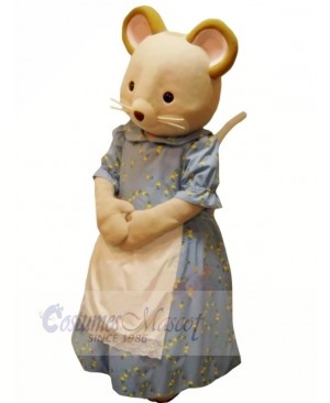 Virtuous Mouse in Dress Mascot Costumes Cartoon	