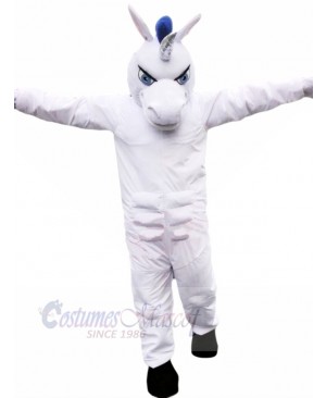 White Muscle Horse Mascot Costumes Cartoon