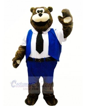 Worker Bear Mascot Costumes Cartoon	