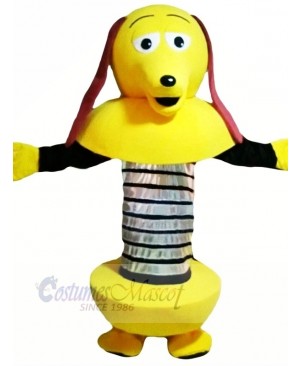 Yellow Cartoon Robot Dog Mascot Costumes Cartoon