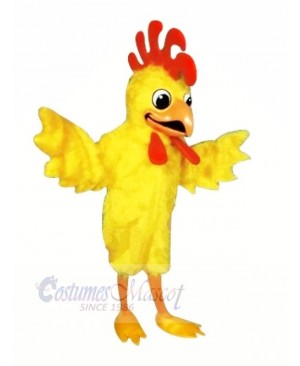 Beautiful Yellow Furry Chicken Mascot Costumes Cartoon	
