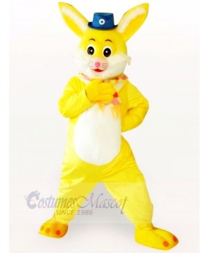 Yellow Rabbit Adult Mascot Costumes Cartoon