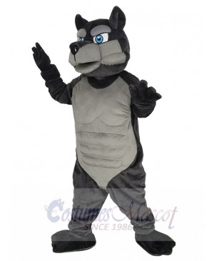 Power Muscle Wolf Mascot Costume Animal