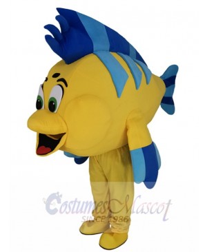 Yellow Clownfish Mascot Costume Cartoon