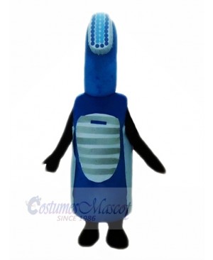 Blue Electric Toothbrush Mascot Costume Cartoon