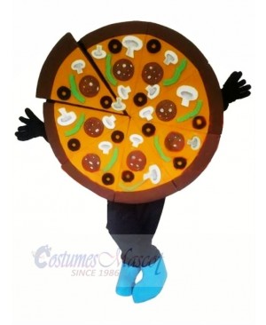 Yummy Pizza Mascot Costume Cartoon
