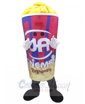 Tasty Popcorn Mascot Costume Cartoon