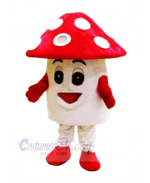 Red Mushroom Mascot Costume Cartoon	  