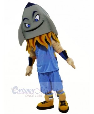 Funny Grey Rocket Mascot Costume Cartoon