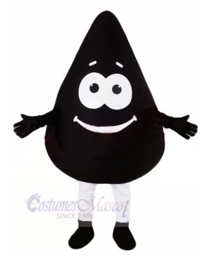 Cute Black Oil Mascot Costume Cartoon	