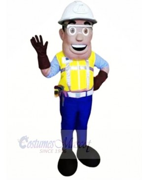 Smiling Engineer Mascot Costume People	