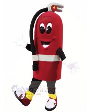 Cute Fire Extinguisher Mascot Costume Cartoon