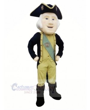 Cool George Washington Mascot Costume Cartoon	