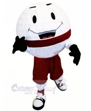 Funny Golf Ball Mascot Costume Cartoon	