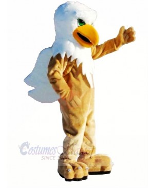 Griffin with Green Eyes Mascot Costume Cartoon 