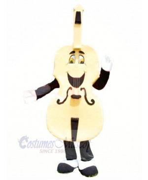 Funny Guitar Mascot Costume Cartoon 