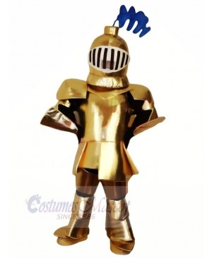 Cool Golden Knight Mascot Costume People