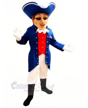 Cool Patriot with Big Hat Mascot Costume People	