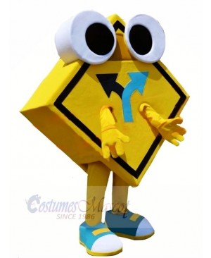 Road Sign Mascot Costume Cartoon