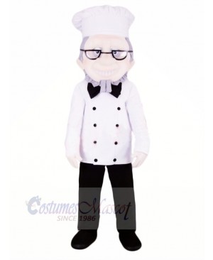 Chef with Glasses Mascot Costume People