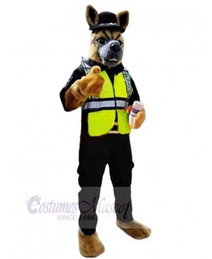 Top Quality Police Dog Mascot Costume Cartoon