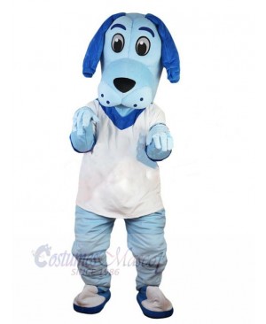 Blue Cute Dog Mascot Costume Animal Halloween