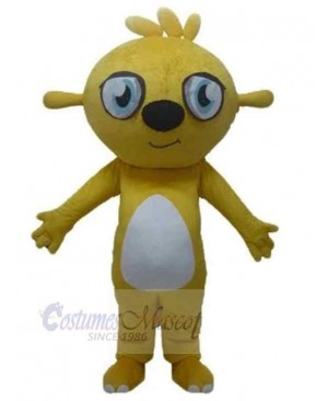 Big Eyes Yellow Dog Mascot Costume Animal