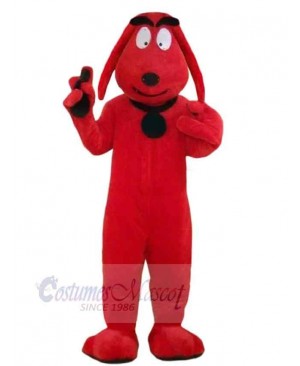 Smiling Red Dog Mascot Costume Animal