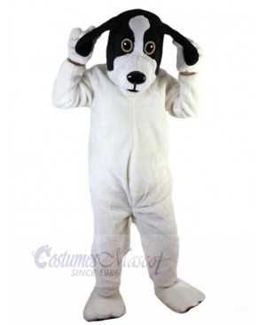 Happy White Dog Mascot Costume Animal Adult