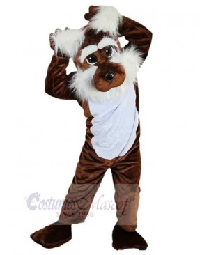 Brown Dog Mascot Costume Animal with Furry Ears