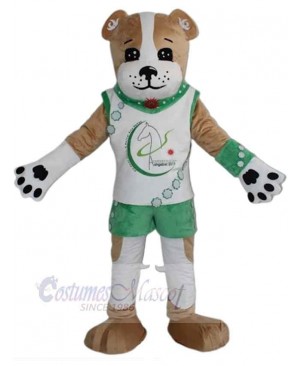 Sport Plush Brown Dog Mascot Costume Animal