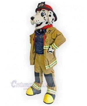 Cool Professional Fire Dog Mascot Costume Animal